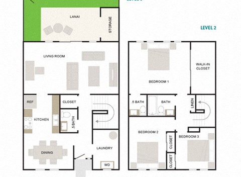 Makai 3x1.5 1368sf Townhome
